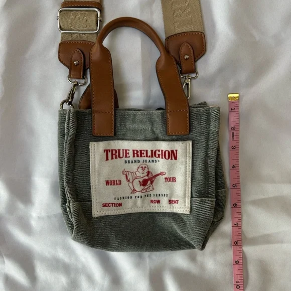 True Religion Women”s Mini Denim Crossbody Bag - Picture 6 of 9